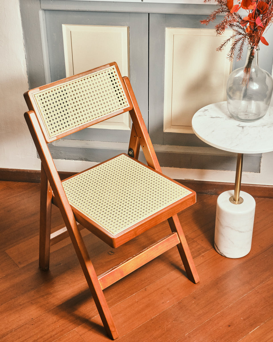 Rattan discount folding chair