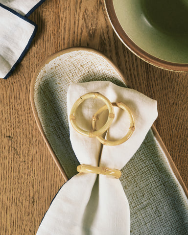 Bamboo Napkin Ring - Set of 6