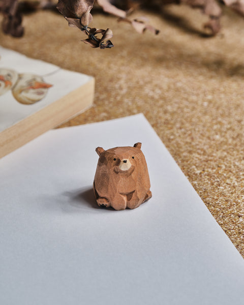 Kumo Wooden Bear Figurine