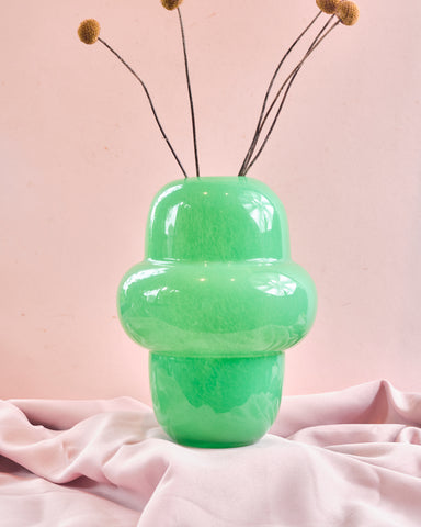 Lou Mint Green Bulbous Vase