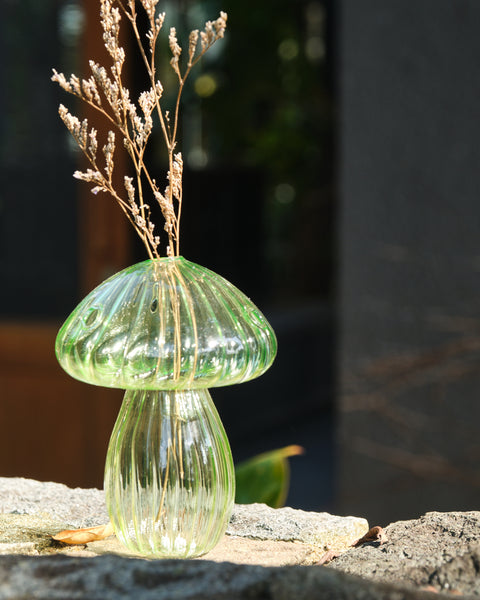 Mushroom Mini Glass Vase