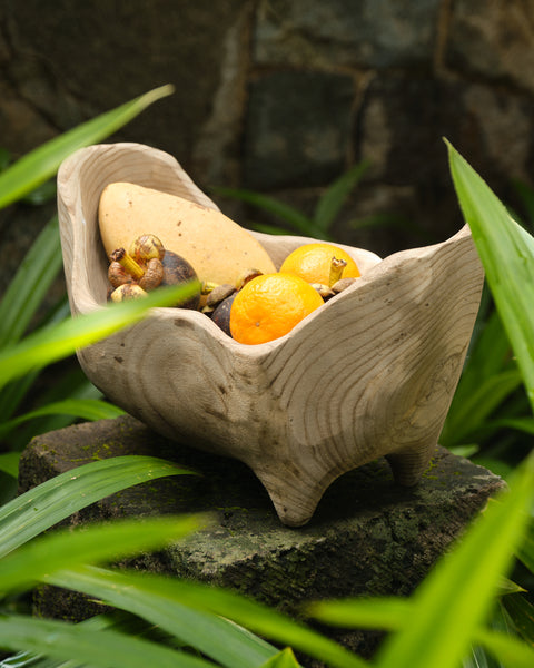 Palawan Raised Wooden Bowl