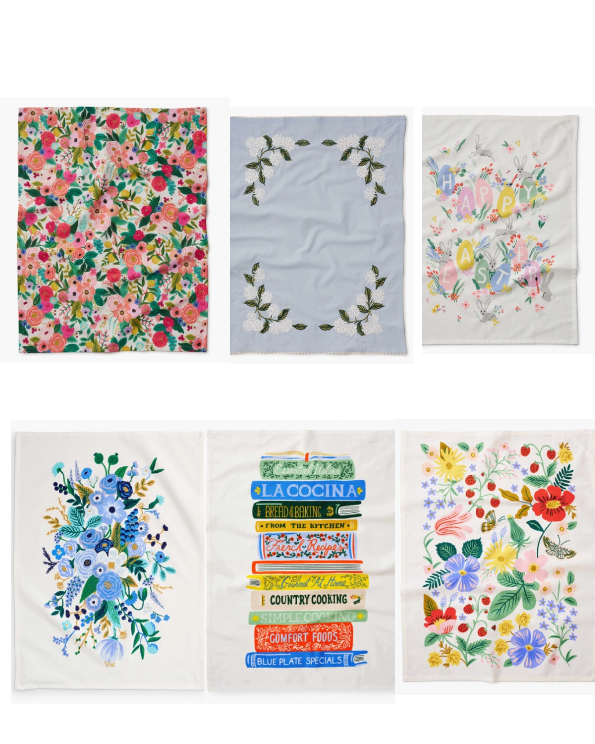 Rifle Paper Co - Floral Vines Tea Towel