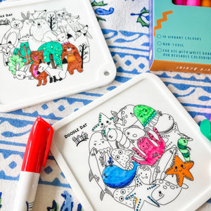 Doodle Dat Colouring Coasters (Set of 2)