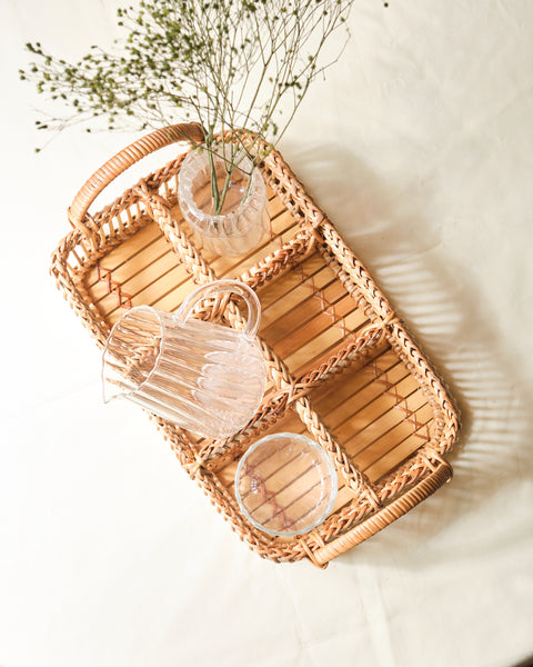 Hilary Compartment Storage Basket Tray