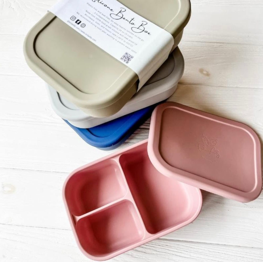 Silicone Bento Box - Lighter Version (3 Compartment)