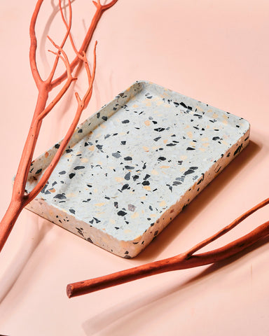 Madesimo Rectangular Terrazzo Tray