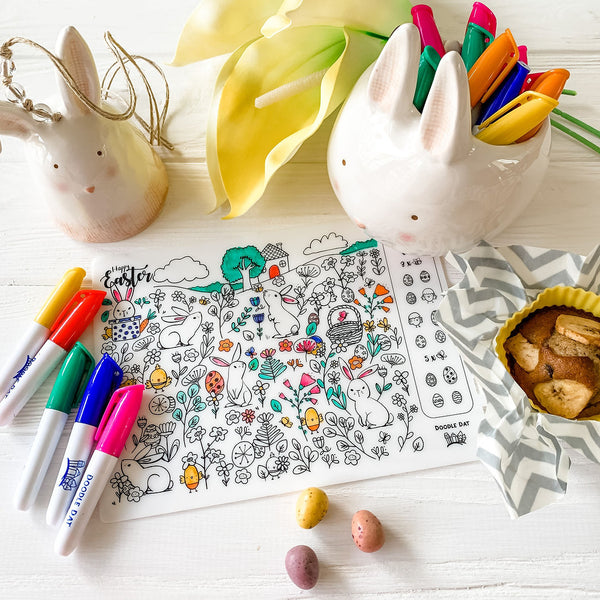 Limited Edition A5 Doodle Mat: Happy Easter